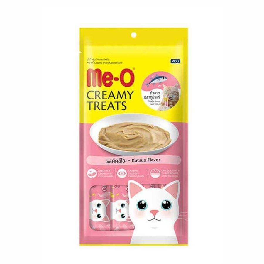 Me-o Creamy Çizgili Orkinos Balıklı Yetişkin Kedi Ödülü 4X15 GR | SRC: Barcode: 8850477018617